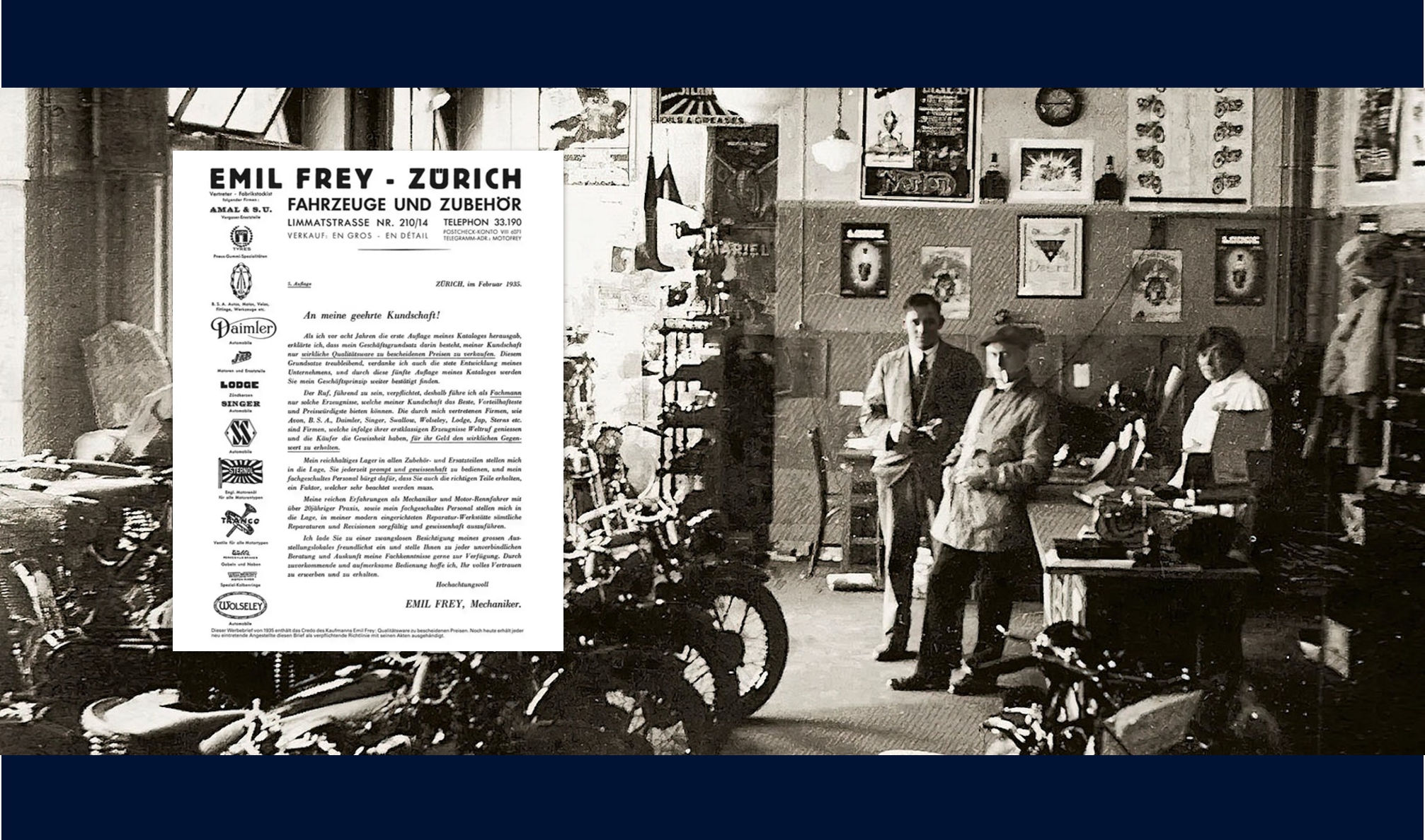 Emil Frey Brief von 1924 Emil Frey Brief von 1924